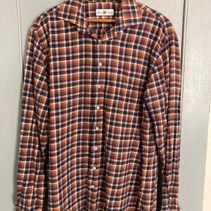 Men’s Alan Paine button down shirt, check pattern, super soft
